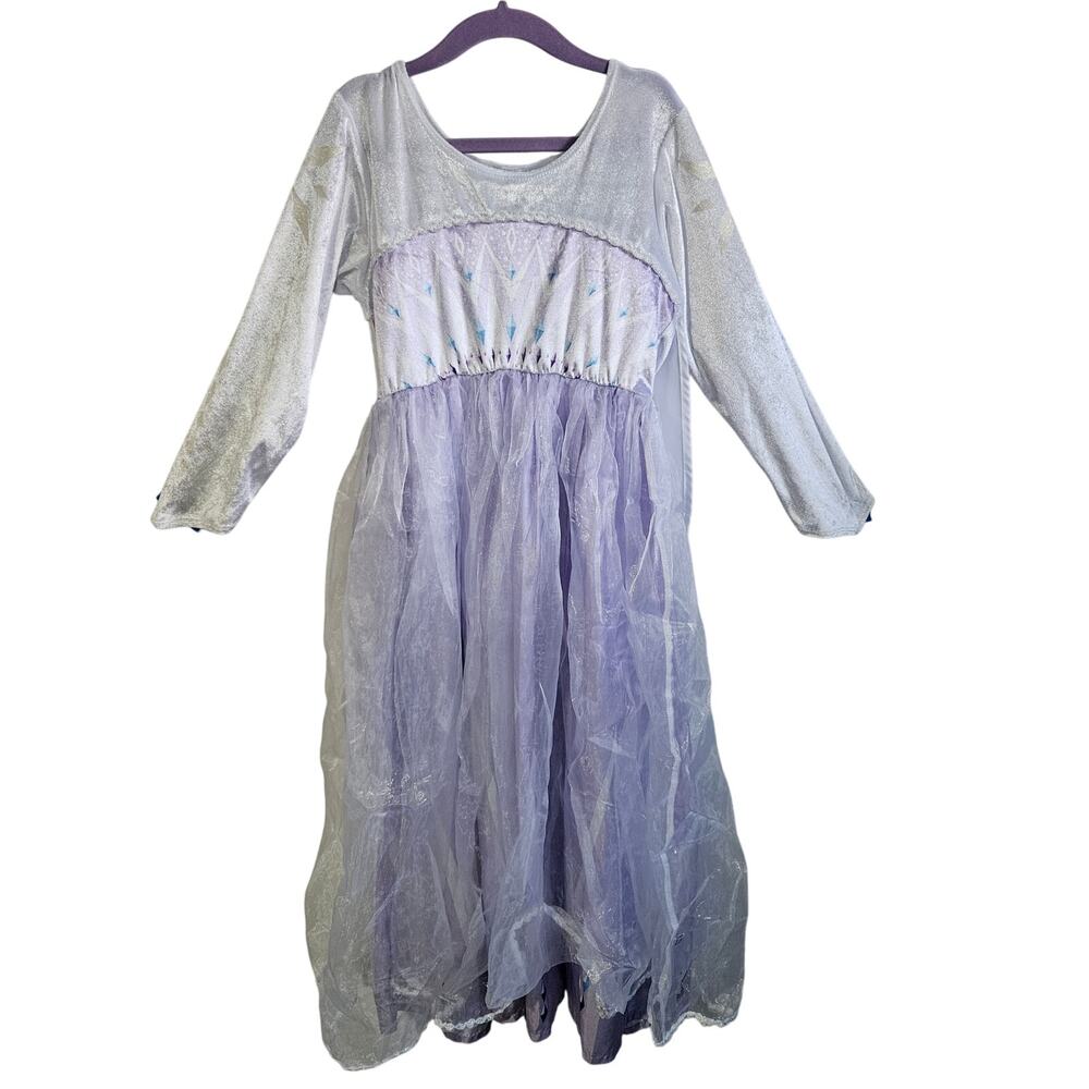 Little Adventures Girls Sz XL Ice Queen Coronation Dress Costume Purple Frozen